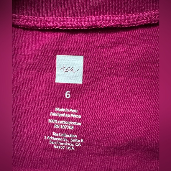 Tea collection Girls size 6 - Cotton dress- like new condition - Picture 2 of 4